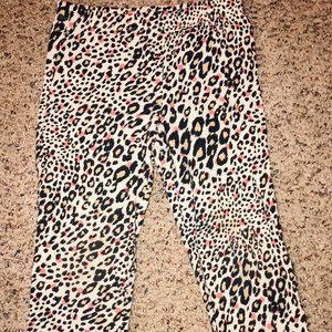 Girls Cheetah Print Leggings